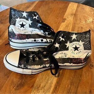 Converse Black and White High-Top Sneakers